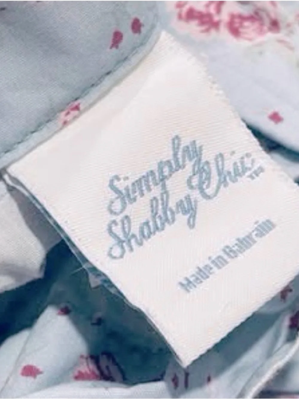 Vintage 100% Cotton Shabby Chic Rachel Ashwell Cabbage Ruched Duvet.